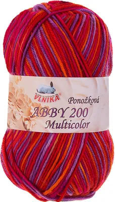 Produktbild von 100g Strickgarn Abby 200 multicolor Sockengarn Socken-Wolle Strumpfgarn