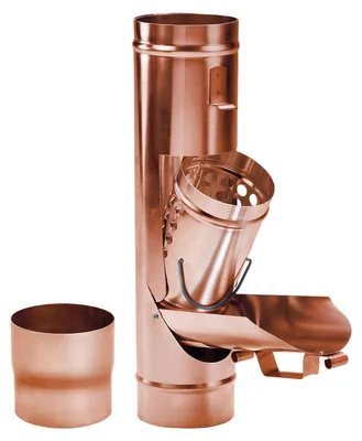 Produktbild von Laubsammler Fallrohrfilter Kupfer mit Laubfangkorb DN 76 - 120