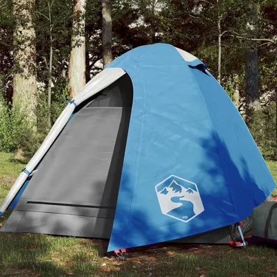 Immagine prodotto di vidaXL Tenda da campeggio a cupola 2 persone Blu Impermeabile