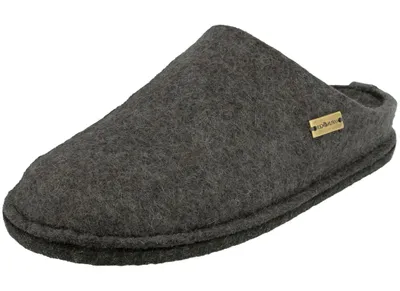 Produktbild von Haflinger Damen Hausschuh Herren Pantoffel Filz Komfortweite Flair Soft 311010, Größe:47 EU, Farbe:Grau