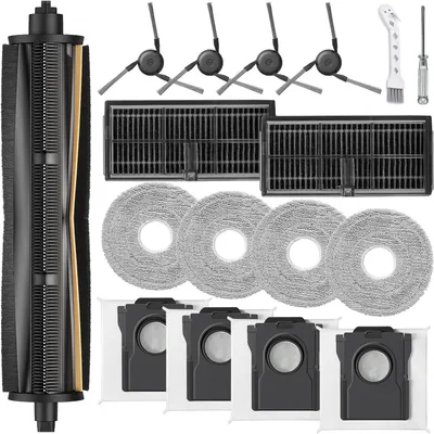 Obrázok produktu pre Súprava príslušenstva pre robotický vysávač, 1 kefa TriCut, 2 filtre, 4 vrecká, 4 handričky, 4 bočné kefy