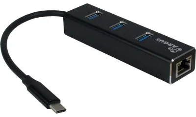 Obrázek produktu pro Inter-Tech ARGUS IT-410, USB 3.2 Gen 1 (3.1 Gen 1) Type-C, IEEE 802.3ab, IEEE 802.3i, IEEE 802.3u, Černá, RJ-45, USB 3.2 Gen 1 (3.1 Gen 1) Type-A, Hliník, CE, RoHS