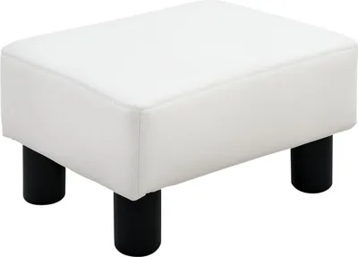 Produktbild von HOMCOM Fußhocker Sitzhocker Hocker Bank Sitzbank Chesterfield aus Kunstleder Neu