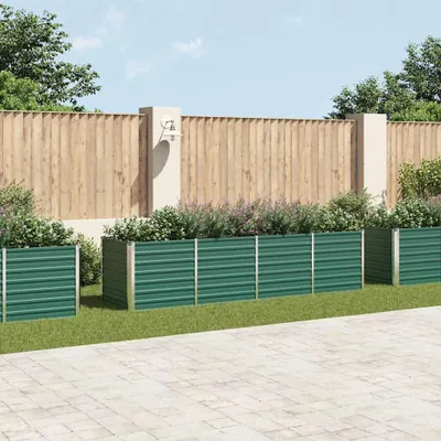 Zdjęcie produktu dla Vidaxl -Pflanzer eingefügt 320x80x77 cm ocynkowany Stahlgrün