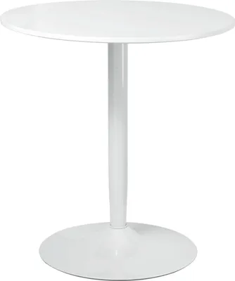 Image de Table à manger ronde 70x75 cm pour 2 personnes avec pied en acier