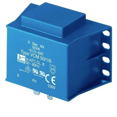 Immagine prodotto di Blocco VCM 36/2/9 trasformatore di stampa 1 x 230V 2 x 9 V/AC 36 VA 4A