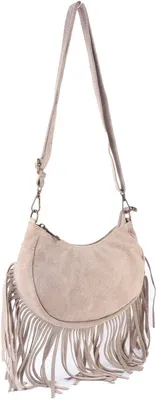Productafbeelding van Giuliano Suede schoudertas Carice - Suede - Dames - Italy - Beige
