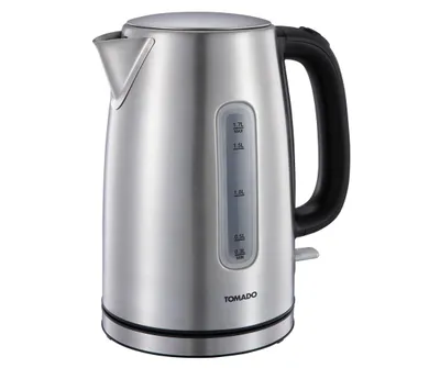 Immagine prodotto di Bollitore elettrico Tomado in acciaio inox da 1,7 litri 2200W con filtro anticalcare e display