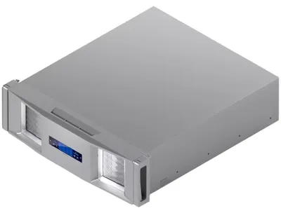 Zdjęcie produktu dla Obudowa dla rejestratora NVR firmy Ubiquiti, przegląd dysków i zarządzanie nimi, możliwość podglądu transmisji na żywo bezpośrednio z szafy rack, fizyczne zabezpieczenie dysków za pomocą zamka, 4,7-calowy ekran dotykowy