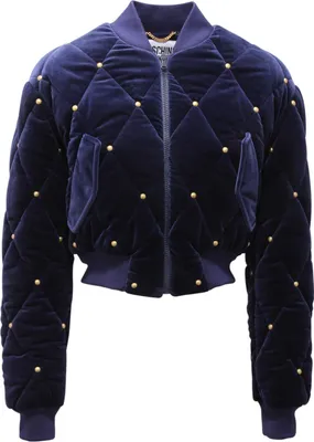 Produktbild von 3501AQ giubbotto bomber donna MOSCHINO Frau Samt Jacke