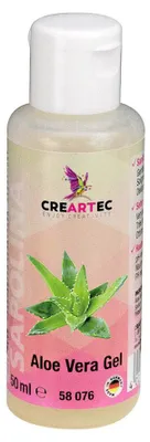 Produktbild von CREARTEC Aloe Vera Gel - 50ml - Hautpflegezusatz mit wertvollen Inhaltsstoffen - für Seifen, Cremes und mehr