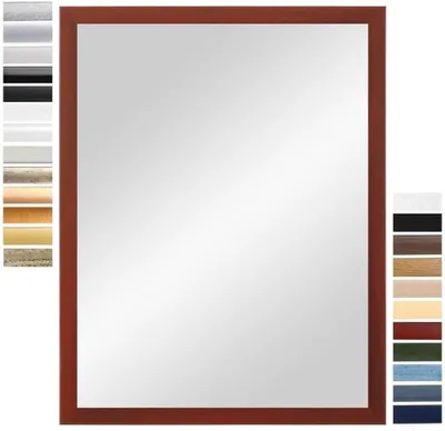 Immagine prodotto di Specchio da parete con cornice in legno, 55 x 80 cm