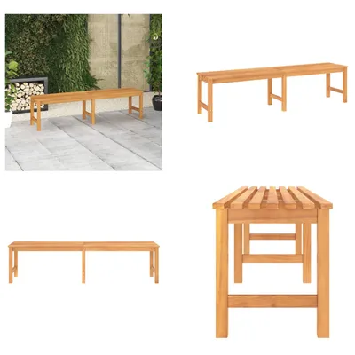 Produktbild von vidaXL Gartenbank 180 cm Massivholz Teak - Gartenbank - Gartenbänke - Terrassenbank - Terrassenbänke