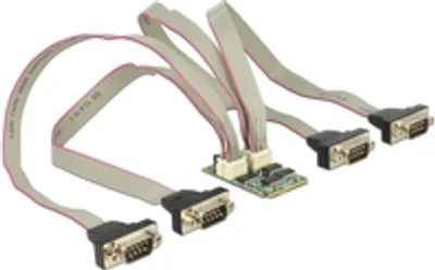 Produktbild von DeLOCK 95244, Mini PCI Express, Seriell, PCI 2.0, RS-232, Windows 7 Enterprise, Windows 7 Enterprise x64, Windows 7 Home Basic, Windows 7 Home Basic x64,...
