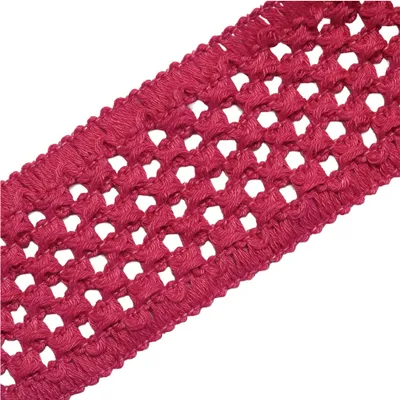 Produktbild von Elastisches Baumwollband Klöppeloptik ab 1m x 45mm Schrägband Meterware 9 Farben