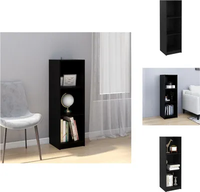 Produktbild von vidaXL Bücherregal/Raumteiler Schwarz 36x33x110 cm Massivholz Kiefer -  Bücherregale & Bücherschränke