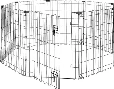 Productafbeelding van Famanu transportkooi voor dieren, inklapbaar - 76 cm hoog, met 8 panelen