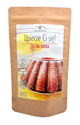 Zdjęcie produktu dla MIESZANKA DO WYPIEKU BABKI BEZ DODATKU CUKRÓW BEZGLUTENOWA 500 g - PIĘĆ PRZEMIAN