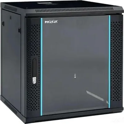 Imagen del producto de Phasak PHO 2112D, estante de pared, 12U, capacidad de 60 kg, color