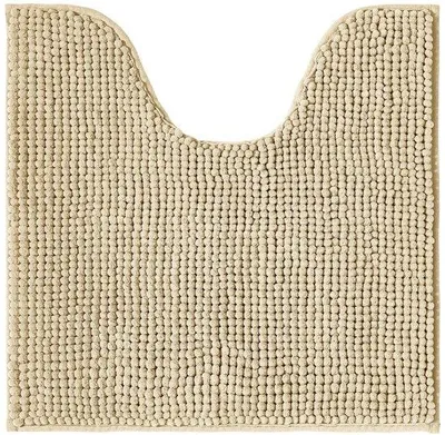 Productafbeelding van Badmat Antislip 45x45 cm - Super Absorberend - Fluweelzacht Chenille - Geschikt voor Vloerverwarming - Gecertificeerd - Douchemat