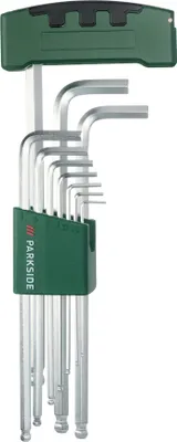 Produktbild von PARKSIDE® Kugelkopf Stiftschlüsselsatz / Stiftschlüsselsatz TX (Innensechskant Schlüsselsatz)