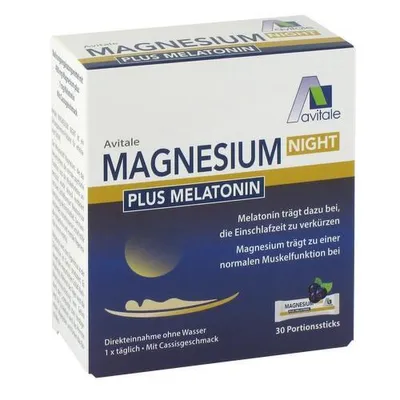 Obrázok produktu pre Magnézium Night plus 1 mg Melatonin Direct Sticks 30 ks