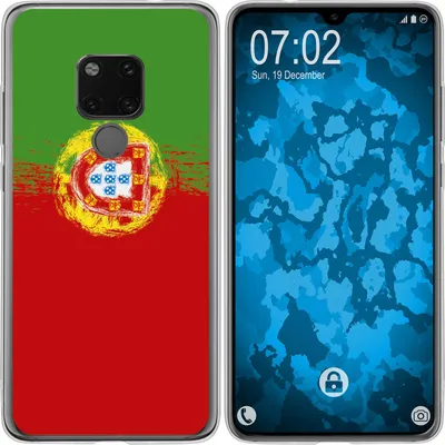 Produktbild von PhoneNatic Case kompatibel mit Huawei Mate 20 Silikon-Hülle WM Portugal M8