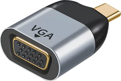 Produktbild von Avizar, Kompakter Videoadapter (USB-C Stecker auf VGA Buchse, 1080p), Grau