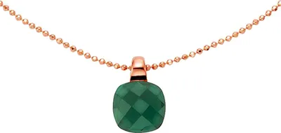 Zdjęcie produktu dla Naszyjnik Jamelli 925/- srebro próby 925 45 cm czerwony kwarc (zabieg) zielony 500244993J-45