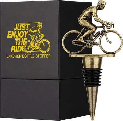 Productafbeelding van Fietswijnflesstop - Schattige cadeaus voor mannen en vrouwen - Vintage fietsaccessoires - Vadercadeaus voor Kerstmis