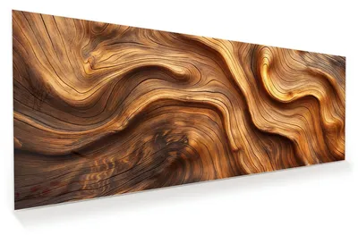 Produktbild von Glasbild 150x60cm in XXL für Wohnzimmer, Schlafzimmer Motiv Holzstruktur