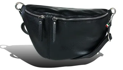 Immagine prodotto di Cintura borsa nera Florence tracolla pelle coordinata D2OTF820S