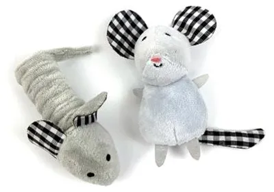 Image de Des souris tigrées heureuses