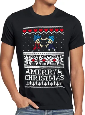 Produktbild von style3 Merry Christmas Goku Vegeta Weihnachten Herren T-Shirt Ball Manga Geschenk Son Dragon