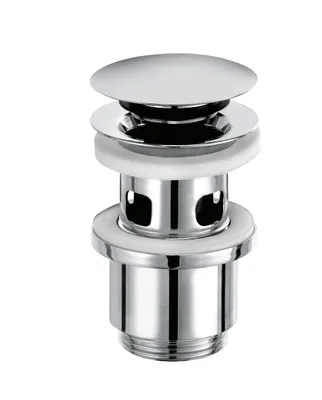 Produktbild von KLUDI PUSH-OPEN Ablaufgarnitur G 1 1/4, verschließbares Waschtischablaufventil, chrom, 1042405-00