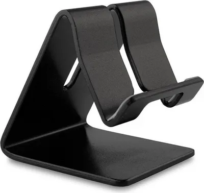 Produktbild von Handyhalter Stand Aluminiumlegierung Metall Tablet Schreibtischhalter Handyständer Handyständer schwarz