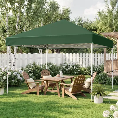 Produktbild von Hawthyhome Faltpavillon 3x3m Wasserdicht Stabil Winterfest mit Tragetasche Pop Up Pavillon Höhenverstellbar Partyzelt Gartenpavillon , Grün