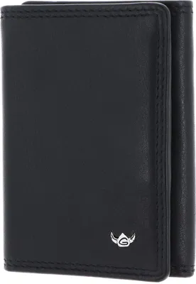 Zdjęcie produktu dla Portfel skórzany Golden Head Polo RFID Protect Petite Billfold Coin Wallet czarny czarny