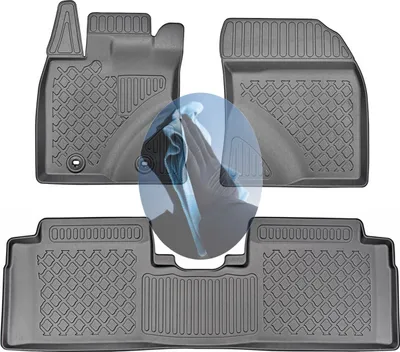 Produktbild von Z519076 TPE-Gummifußmatten kompatibel mit Toyota Avensis Combi Comfort 3 T27 Wagon Kombi 5-türer 2008-2018