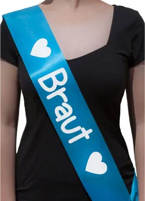 Produktbild von Oblique Unique Schärpe Braut JGA Junggesellinnenabschied Hen Party türkis