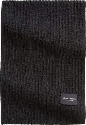 Produktbild von Marc O'Polo Schal Knitted Scarf Dark Grey Melange dunkelgrau