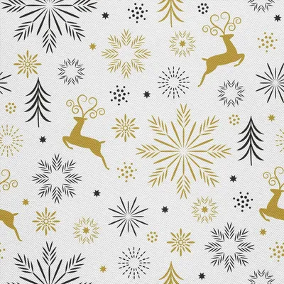 Produktbild von OUTDOOR DEKOSTOFFE OXFORD - Motiv Weihnachtsschneeflocken I DX254