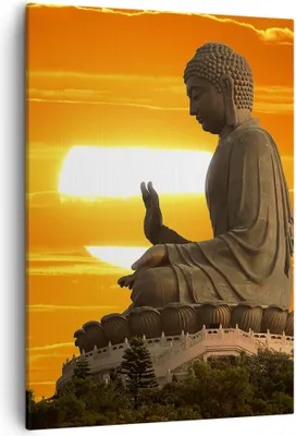 Produktbild von Bild auf Leinwand - Leinwandbild - Einteilig - tempel buddha - 50x70cm - Wand Bild - Wanddeko - Wandbilder - Leinwanddruck - Kunstdruck - Wanddekoration - Leinwand bilder - Wandbild - PA50x70-3532
