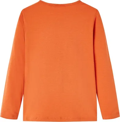 Immagine prodotto di vidaXL Camicia a maniche lunghe per bambini arancione scuro 128