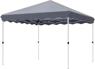 Produktbild von Zyrell Pop-up Gazebo 3x3 m – Pavillon & Partyzelt – Wasserdicht – UV 50+ – Garten, Terrasse & Strand – Grau