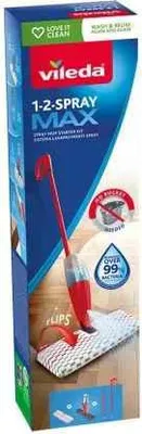 Produktbild von Vileda 1-2 Spray Max sada plochých mopů s nádržkou na vodu