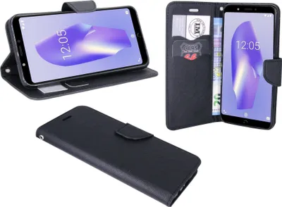 Zdjęcie produktu dla BQ Aquaris C etui z klapką na telefon komórkowy czarny