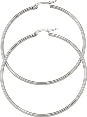 Produktbild von JOBO Creolen rund Edelstahl Ohrringe Edelstahlohrringe Edelstahlcreolen