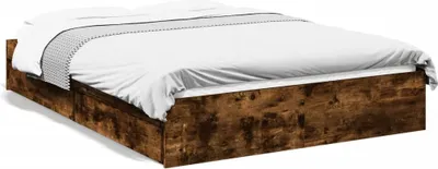Obrázok produktu pre vidaXL Rám postele so zásuvkami údený dub 140x200cm materiál na báze dreva
