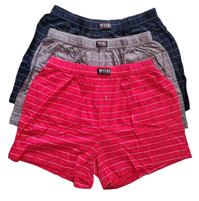 Produktbild von 3er-Pack Herren lockere Boxershorts Boxer aus Baumwolle Herrenslips Männer Unterhosen, Gr. 7